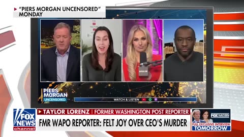 Piers Morgan confronts ex-WaPo reporter for 'joy' at CEO's murder 'Why are you laughing'