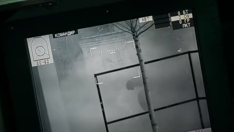 UKR BTR-4 firing on RUS BTR-82A and a T-72B3 tank