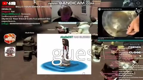 Stephen Quire and Bill Jensen react to Fork Scratching Metal Plate