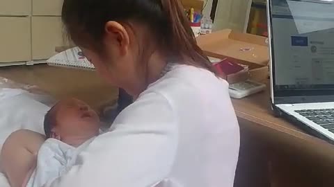 Sister and younger brother.