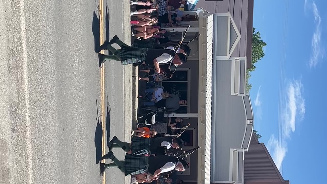 Canadian Bagpipes - Prospector Days Parade, Republic, WA