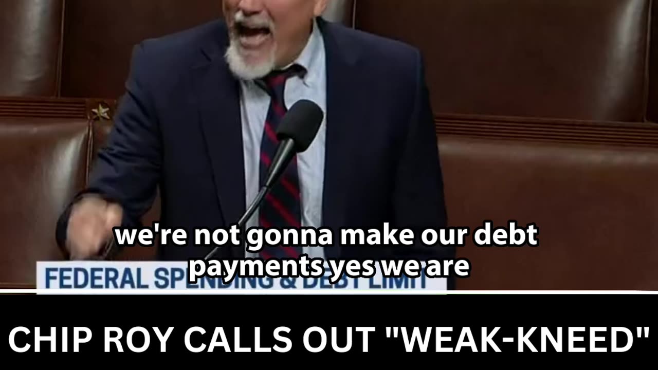 Chip Roy is not afraid to call out Weak Kneed Republicans!