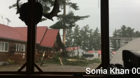 Dangerous light strike on home