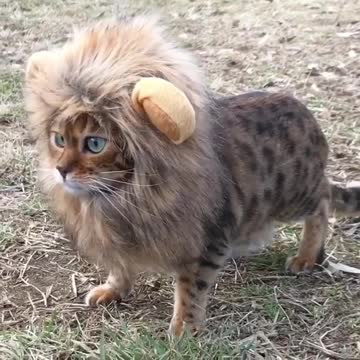 Lion or cat ? Or brave like a lion