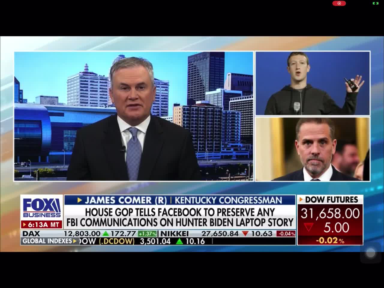 Rep Comer: FBI communications on Hunter Biden 'another black eye' for the agency
