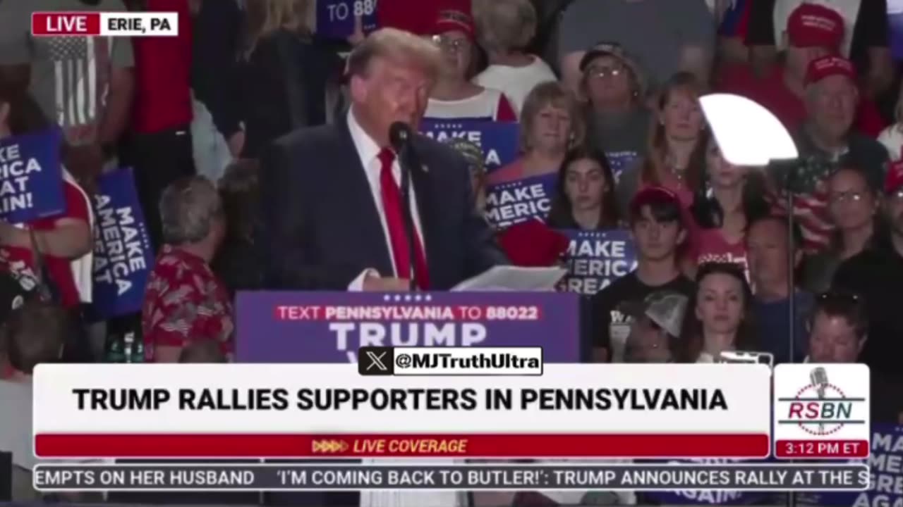 Trump Reads the Snake Poem In Eerie PA