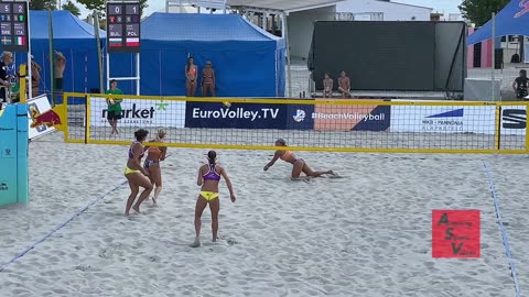 Best of Beach Volleyball ☀️ Yellow Team's Exciting Rallies