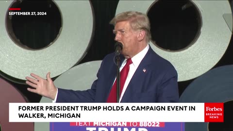 BREAKING NEWS: Trump Lambasts Harris On Immigration Before Her Trip To Border | Full Michigan Rally