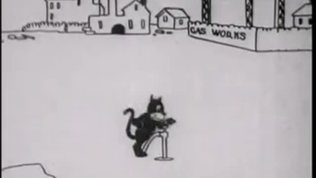 Felix the Cat - Feline Follies (1919) by Pat Sullivan FIRST CARTOON