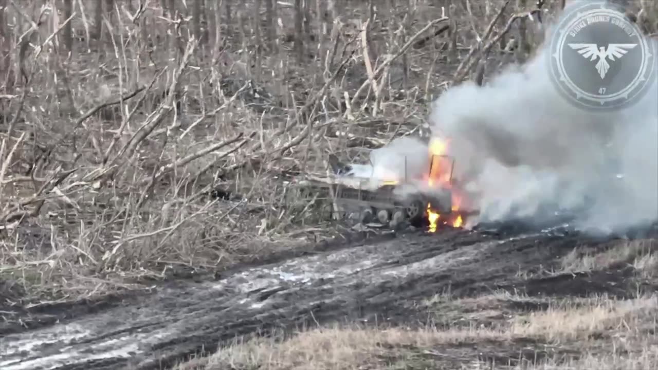 ❗️Today’s attempt by suicide bombers to break through in a convoy of 10 BMP-1s