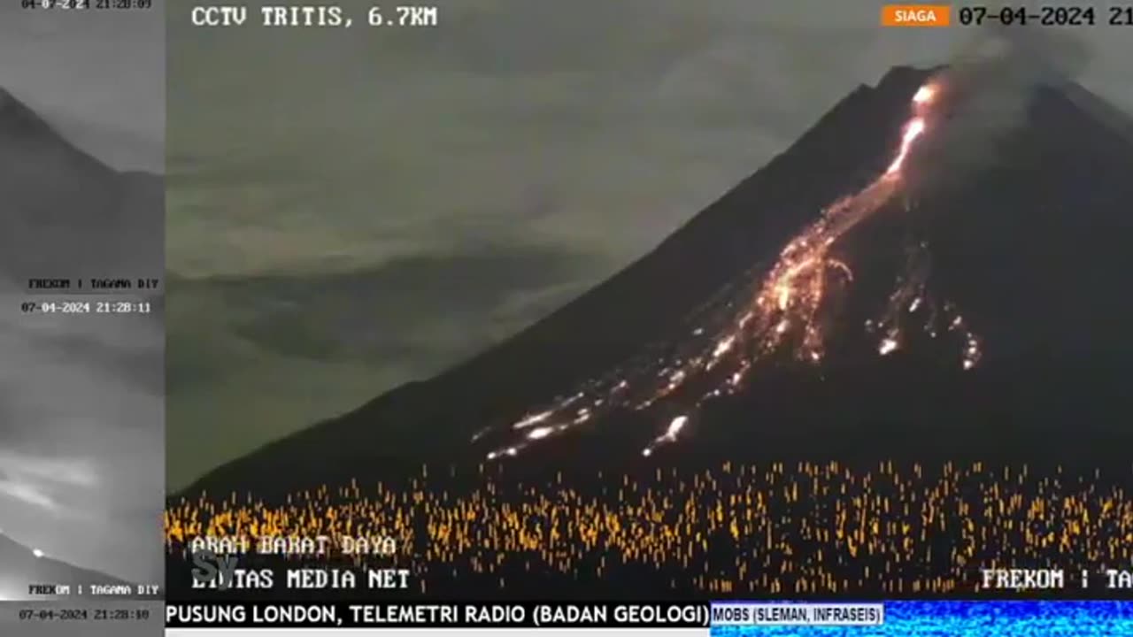 Mount Merapi in Indonesia has erupted