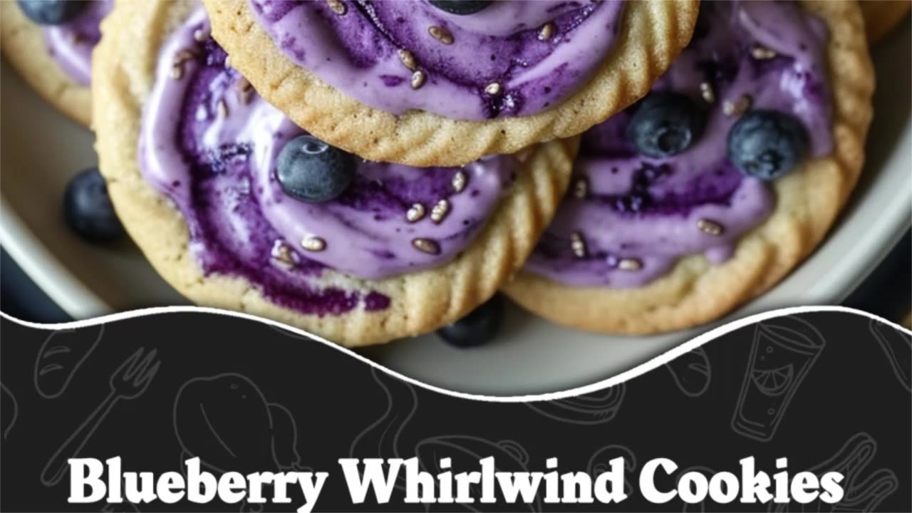 Blueberry Whirlwind Cookies