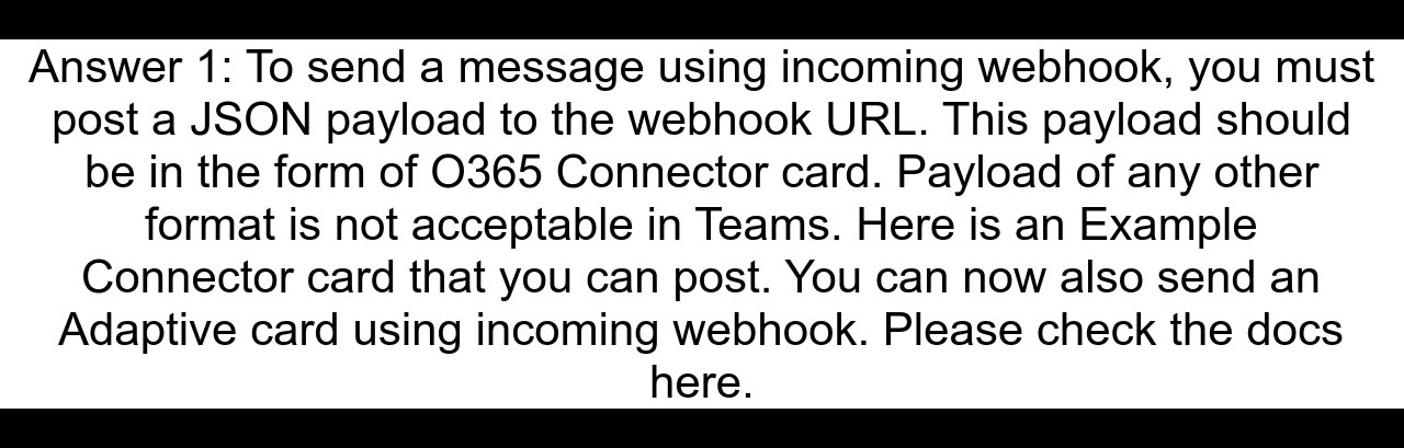 microsoft teams webhook payload