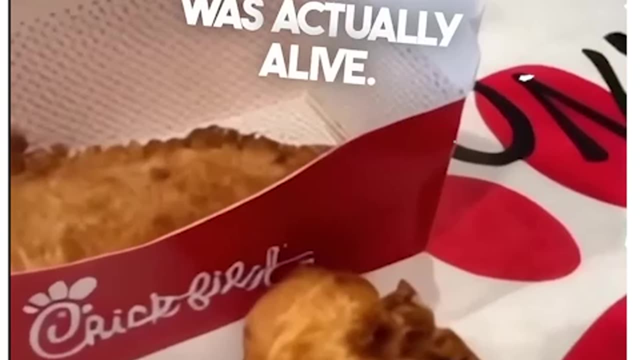 Her Chick-Fil-A chicken tender was alive 😱