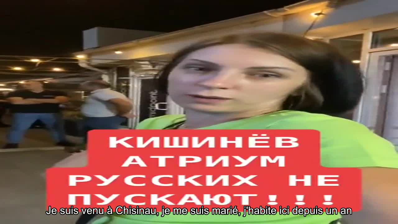 L'identité russe n'était pas autorisée dans le club près de Chisinau. Ogidne visionnaire.