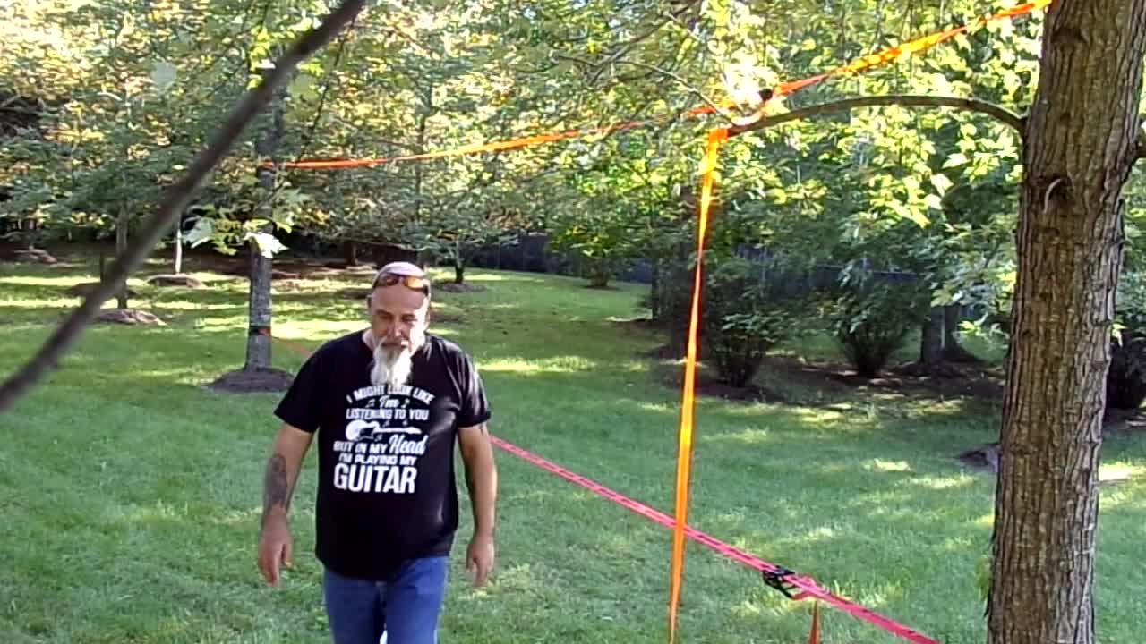 Slackline practice! Manassas, VA 9/20/2020