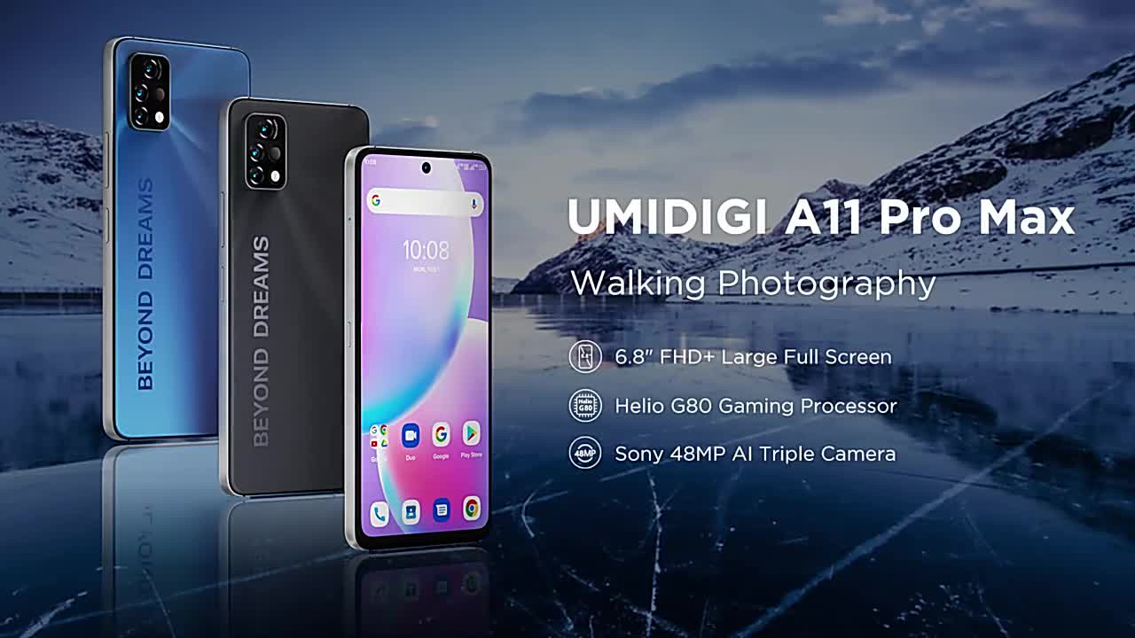 UMIDIGI A11 Pro Max Global Version Android 11 6 8 FHD+ Display Smartphone 128GB Helio G80 48MP Tripl