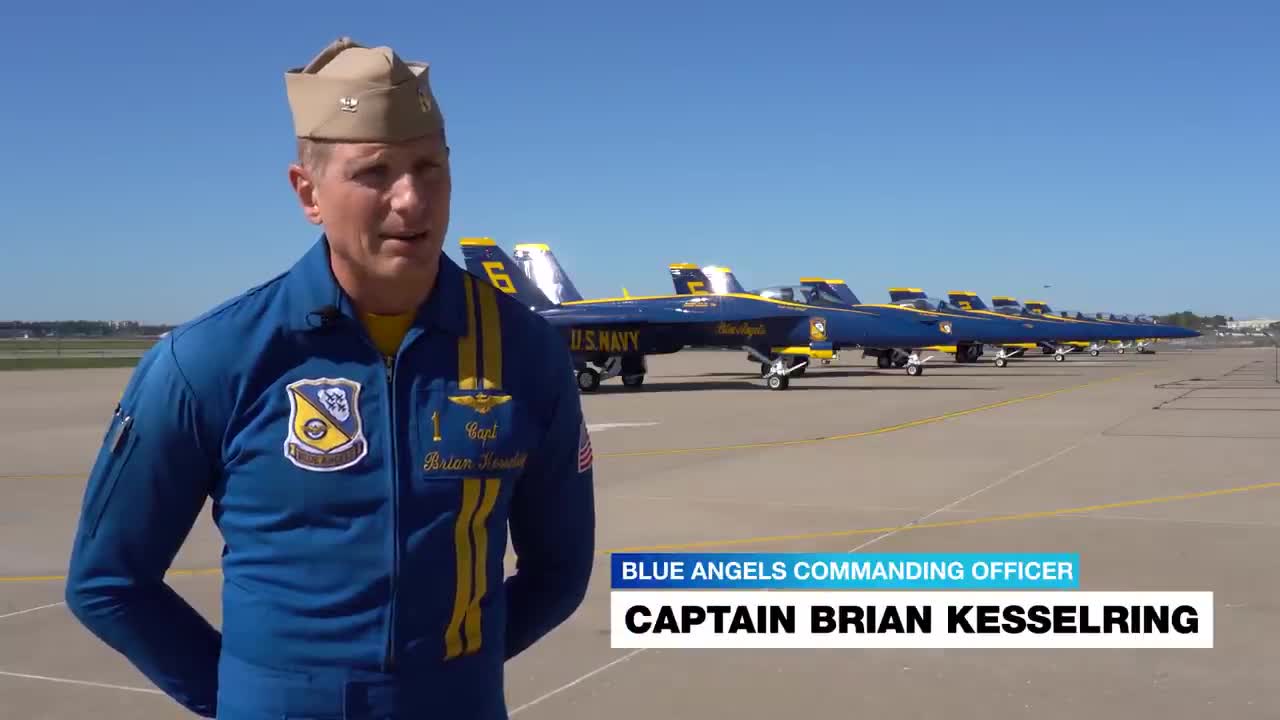 First Blue Angels Visit to Boeing Flying Super Hornets