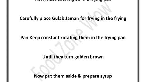 Gulab Jaman Recipe