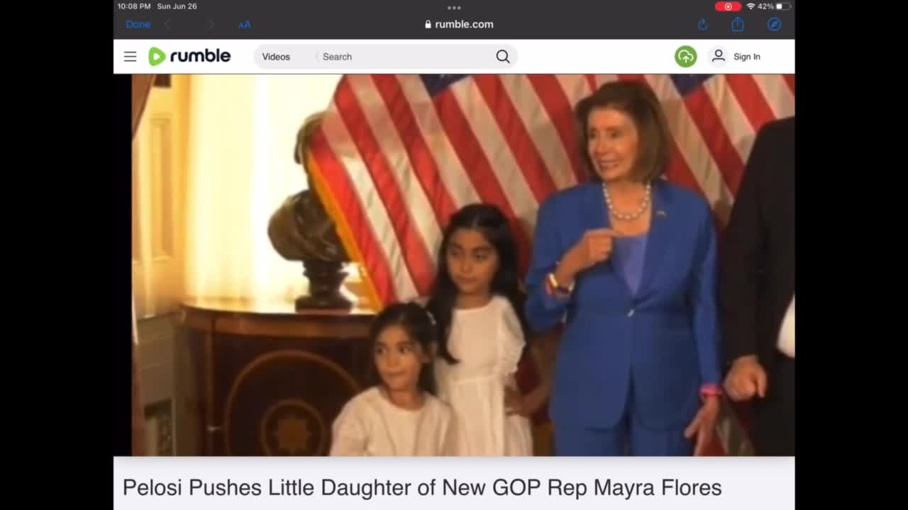 Pelosi Pushes Little Daughter of New GOP Rep Mayra Flores