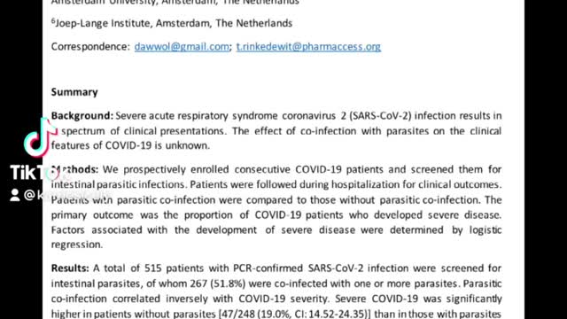 Covid and parasites