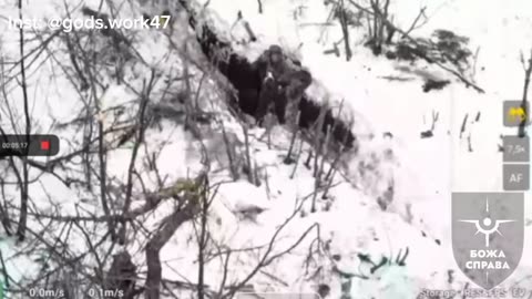Russian Soldier Attempts to Shoot Down Ukrainian Drone with an RPG