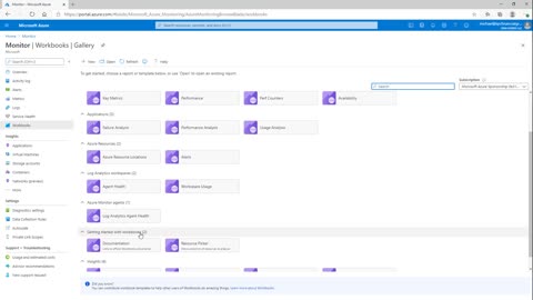 Azure Monitor - Work Books