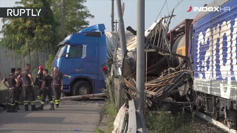 Teretni vlak sudario se s kamionom u sjevernoj Italiji