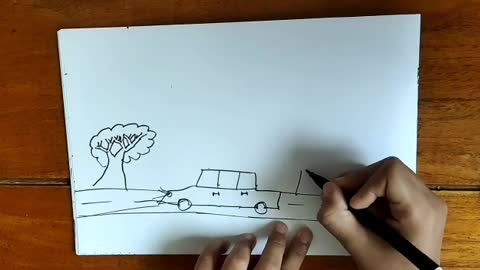 Creativity ll Drawing Car and Lanscapes by Grandmot