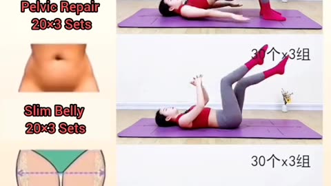 Yoga pilates - reduce belly fat ( 20x 3 sets)