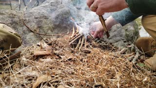 Easy bannock bread cake in Stanley cook pot