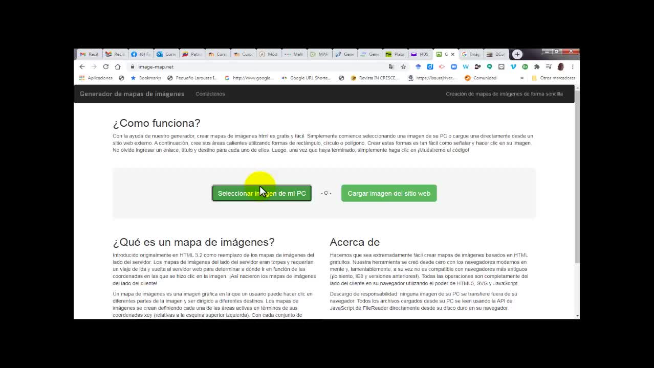 MAPEAR UNA IMAGEN PARA COLOCAR VÍNCULOS
