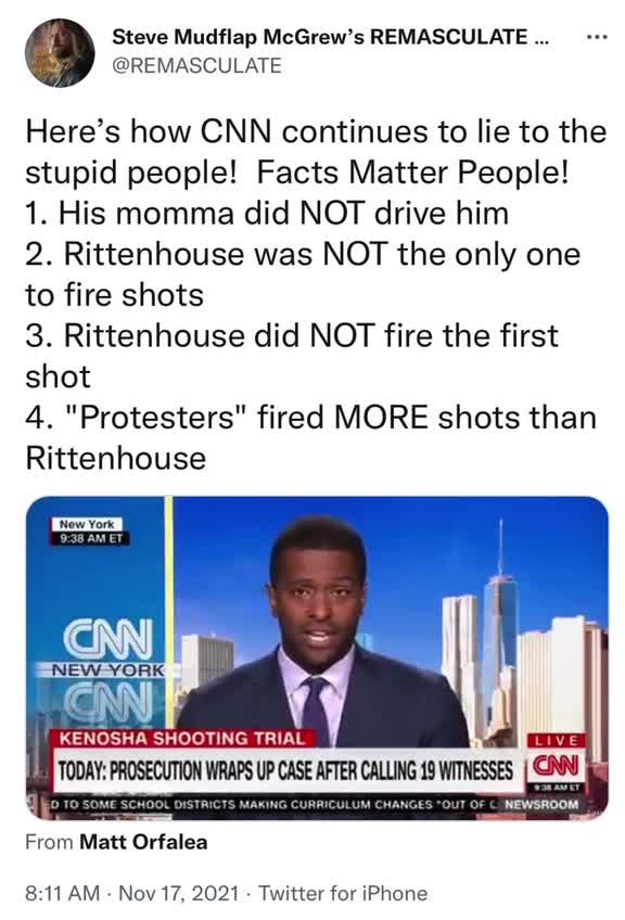 Rittenhouse lies on CNN