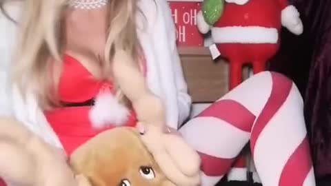 Tik Tok Merry Christmas Time Girls Funny Hot and Sweat #1