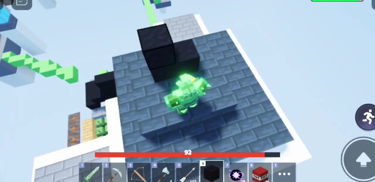 Just winning by Staying in my base roblox bedwars