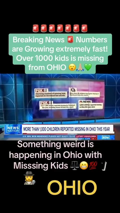 1000 Kids Missing In Ohio This Year!