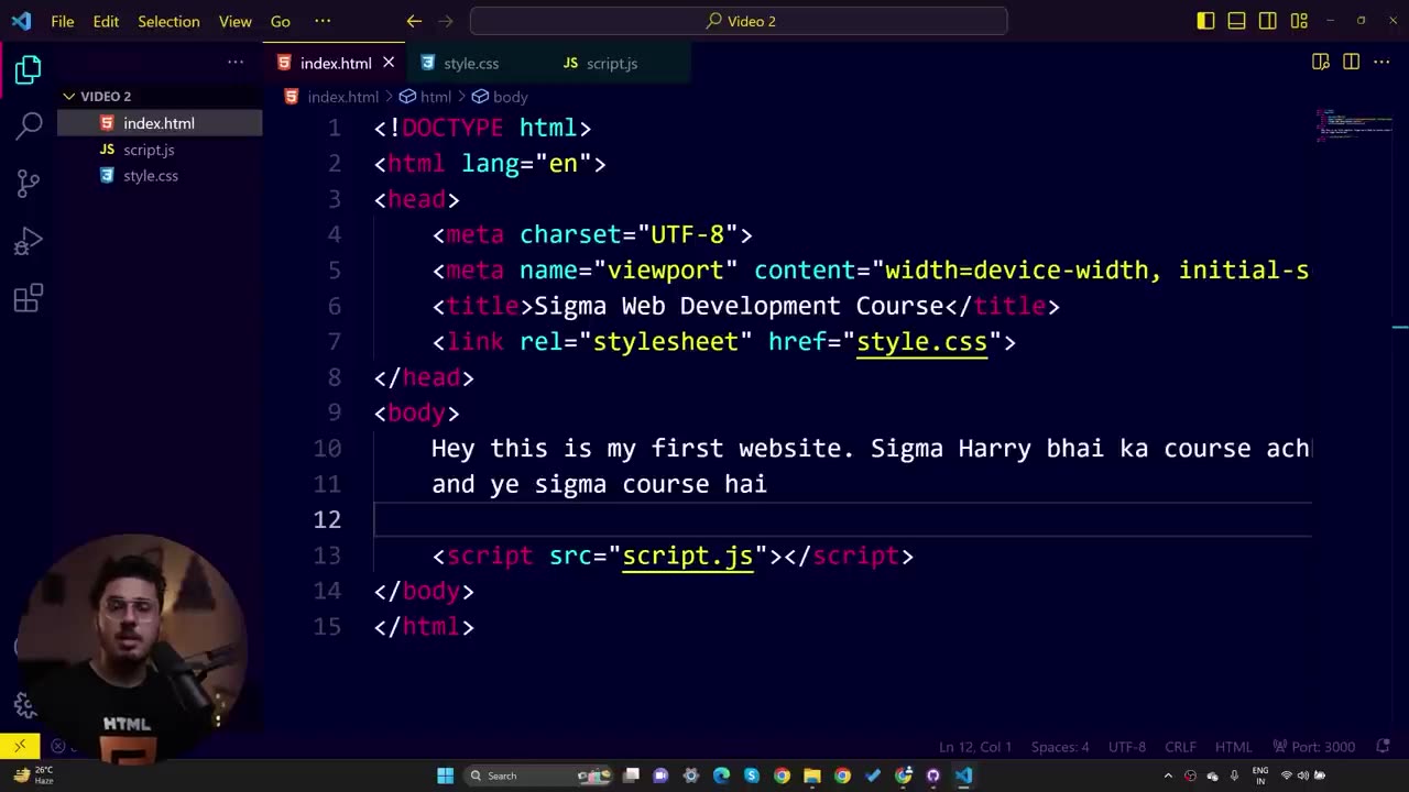 Sigma Web Development Day - 1