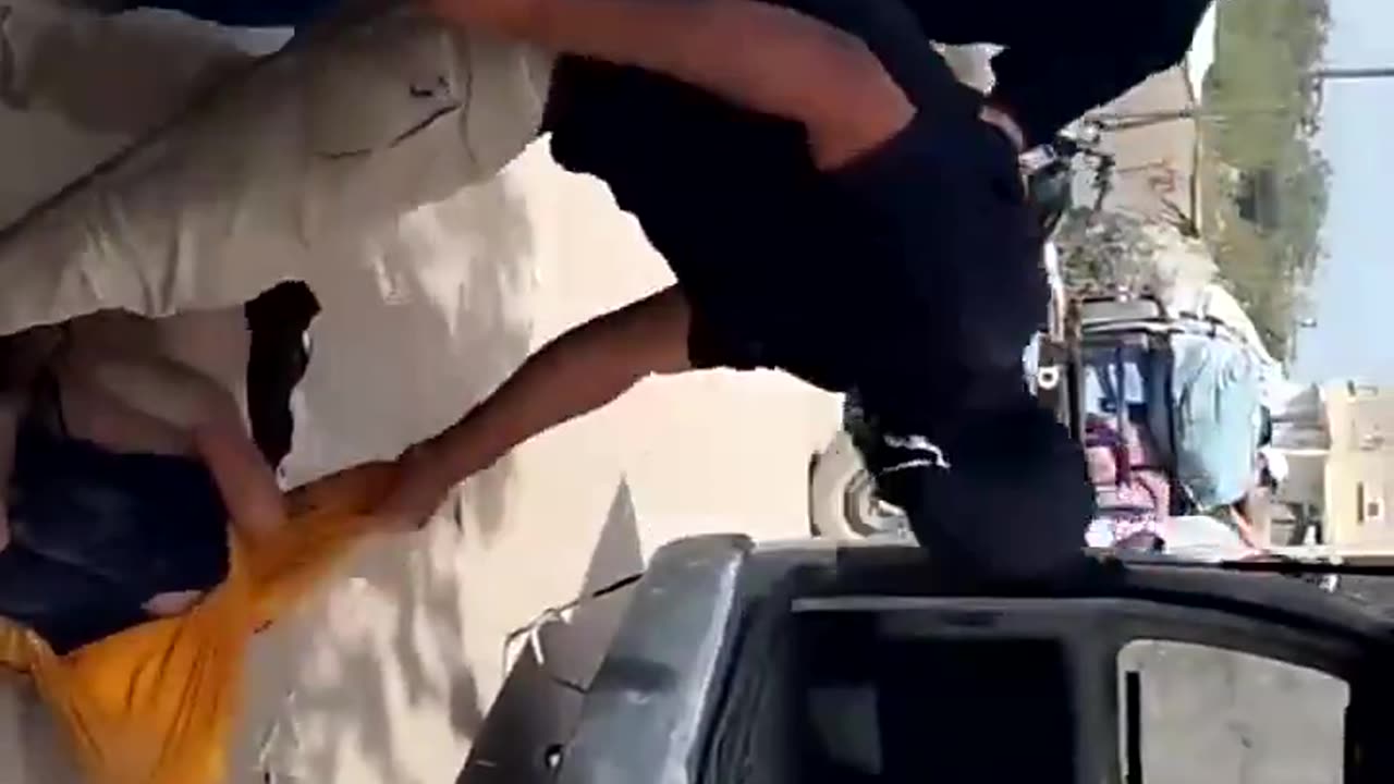 The cruelty of Hamas Hamas operatives beat a Palestinian who stole food.
