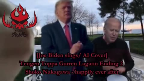 [Joe Biden sings/AI Cover] Tengen Toppa Gurren Lagann Ending 2 | Shoko Nakagawa - happily ever after