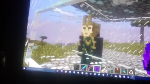 Loki is Being Really Funny in minecraft