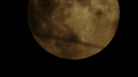 Moon and clouds