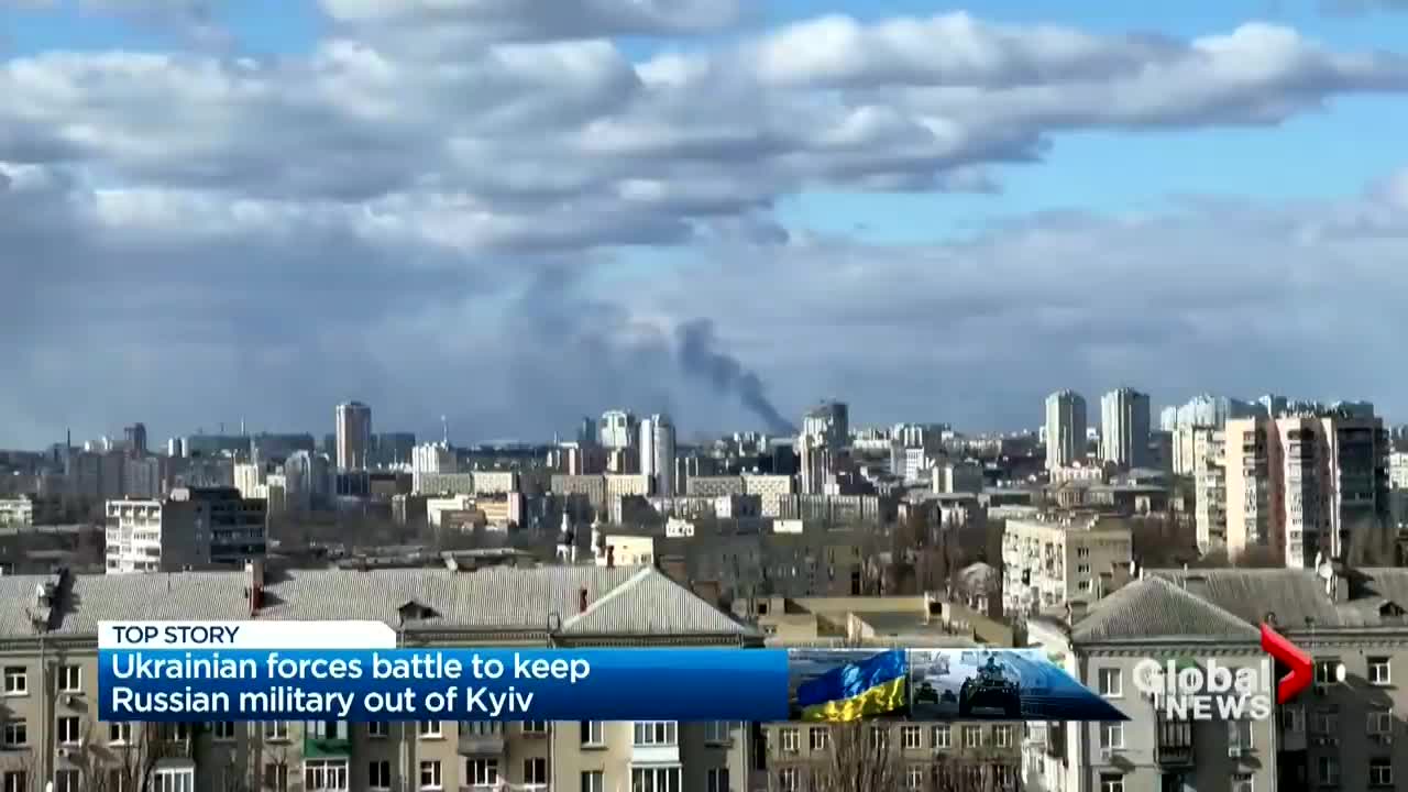 Ukrainian troops fight to hold Kyiv, but mayor warns city is surrounded by Russian forces