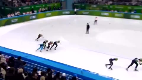 The Chinese speed skater fools everyone to win Gold at the Youth Olympics.