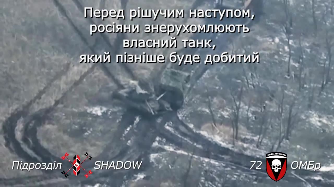 More footage of the burning of a Russian convoy by soldiers of the 72nd Brigade