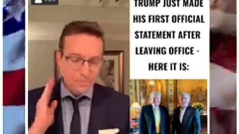 President Trump First Statement since he been out of the Office