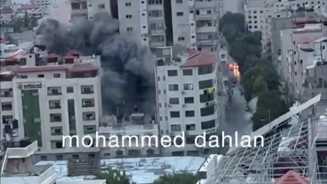 BREAKING: Residential building in Gaza has been destroyed by aerial bombs