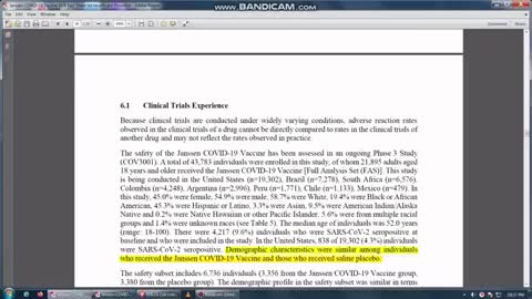 Johnson & Johnson Covid 19 Vaccine Fact sheet!! Must Listen!