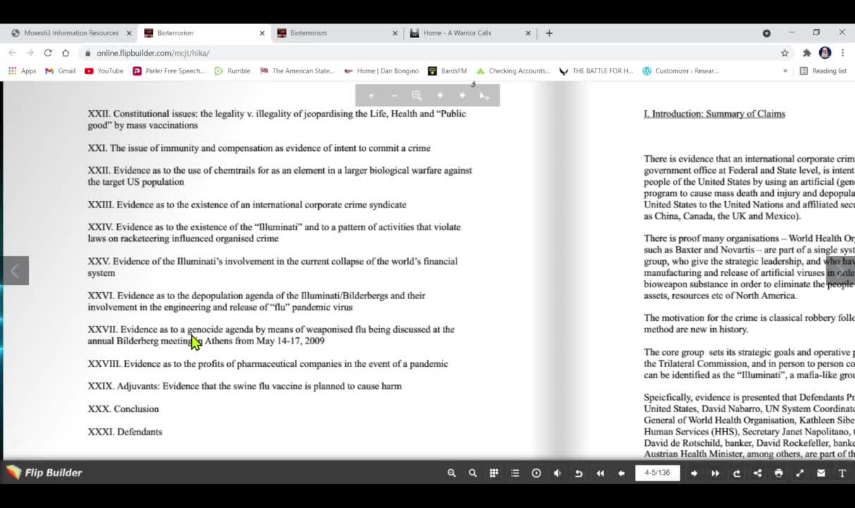 BIOTERRORISM Covid-19