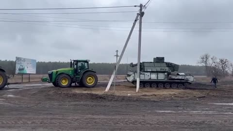 Do you remember the "Ukrainian man who stole the Russian tank with his tractor"?