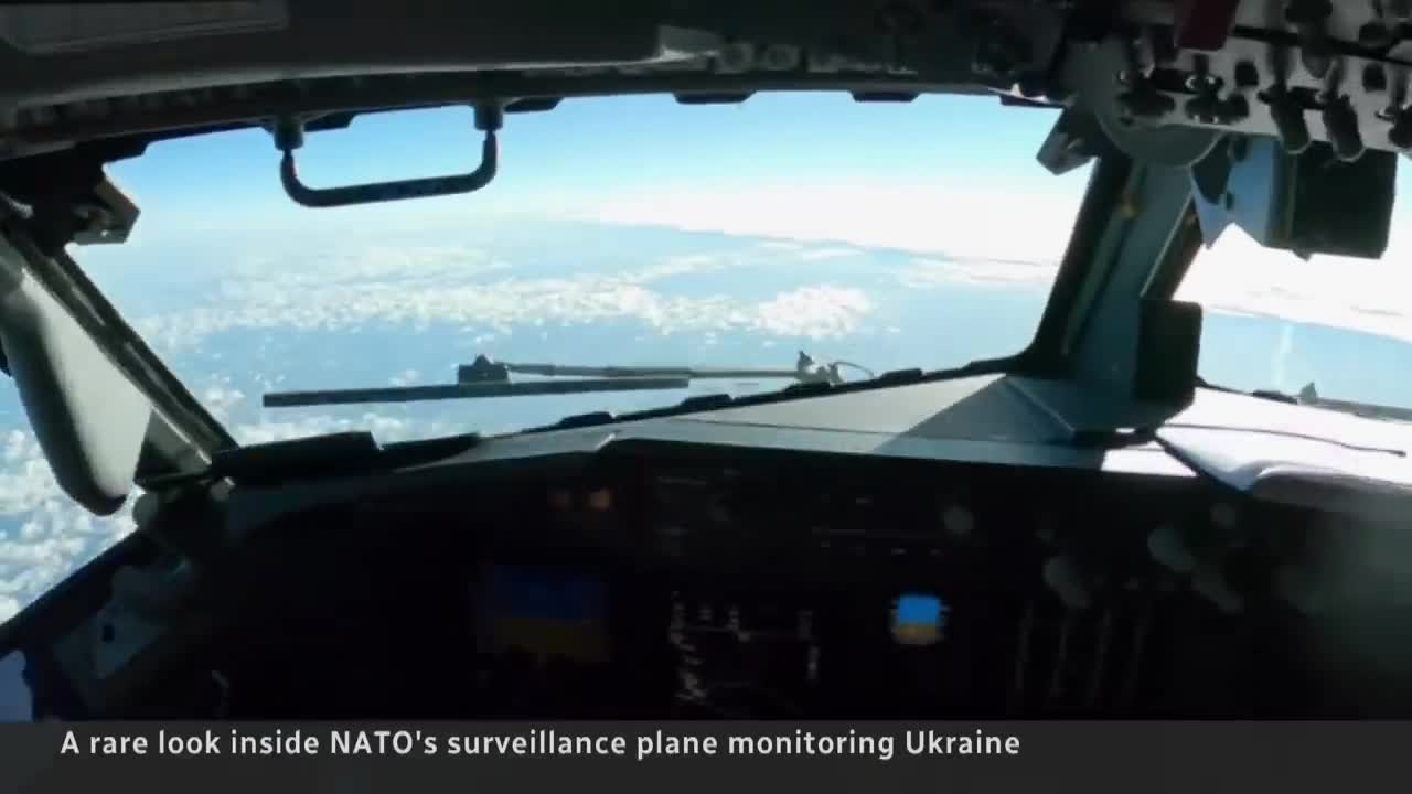 NATO surveillance plane watches Russia's activity in Ukraine